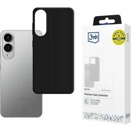 Husa de protectie 3MK Matt Case pentru Samsung Galaxy S25 Edge, Neagra 