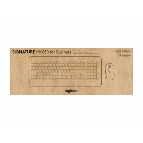 Logitech Wireles Combo MK650 Signature, Keyboard &amp; Mouse, for Business, US International layout, USB, Graphite