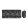 Logitech Wireless Combo Pebble 2 Keyboard &amp; Mouse, US International layout, USB, Tonal graphite