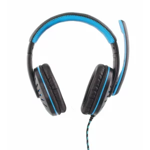 Casti gaming cu microfon Esperanza Crow EGH330B, stereo, 2m, Negru/Albastru