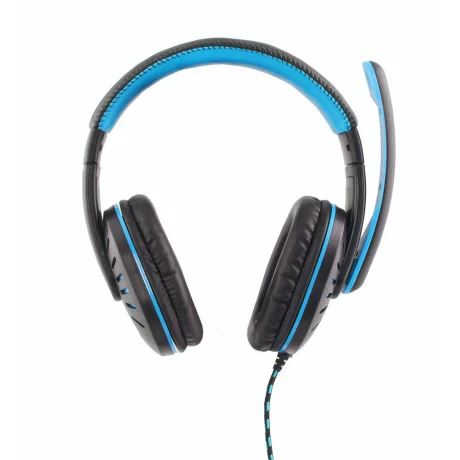 Casti gaming cu microfon Esperanza Crow EGH330B, stereo, 2m, Negru/Albastru