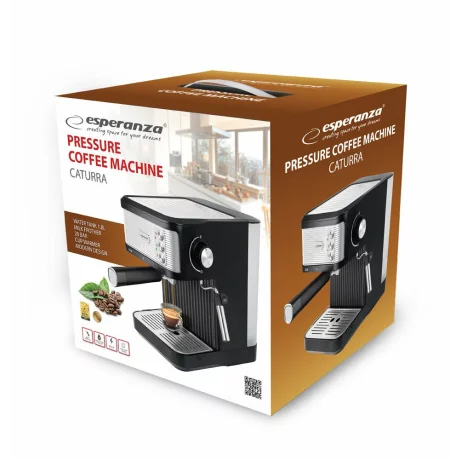 Espressor Esperanza Caturra, EKC011, 850W, 1.8l, Negru