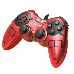 Gamepad Esperanza Fighter, EGG105B cu vibratii, Usb, PC, Rosu