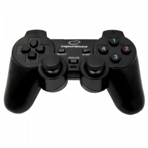 Gamepad Esperanza Warrior EG102 cu vibratii, Usb, PC, Negru