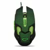 Mouse optic cu fir Esperanza Cobra EGM207G, 6 butoane, Usb, 2400dpi, Negru/Verde