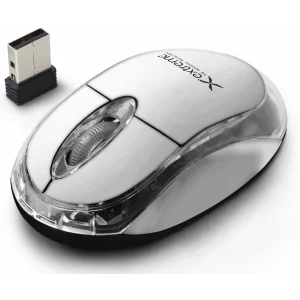 Mouse optic wireless Esperanza Harrier, XM105W,  3 butoane, 2.4GHz, Usb, 1000dpi, Alb/Transparent