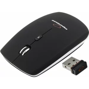 Mouse optic wireless Esperanza Saturn EM120K, 4 butoane, 2.4GHz, Usb, 1600dpi, Negru