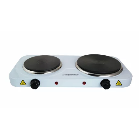 Plita electrica Esperanza Yellowstone, EKH014W, 1000W, 1x18.8cm+1x15.5cm, Alb