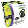Volan cu pedale Esperanza High Octane, EG104, XBOX 360, PS3, PC USB, Negru/Verde