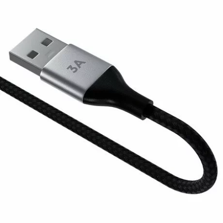 Cablu de date si incarcare Allity AUC-01, USB-A-USB-C, 3A, 1m, Negru