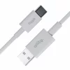 Cablu de date si incarcare Allity AUC-03, USB-A to USB-C, 3A, 1m, Alb