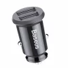 Incarcator auto Baseus CCALL-ML01, Grain mini, 2xUSB-A, 3.1A, Negru