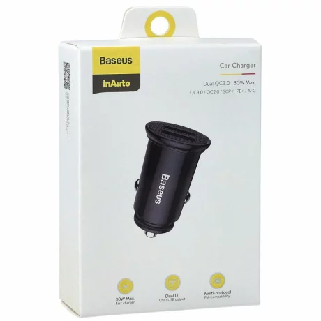 Incarcator auto Baseus CCALL-YD01 Quick Charge 2 x USB 30W