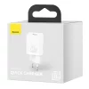 Incarcator retea Baseus CCSUP-B02, Super Si 1C fast charger, 1xUSB Type-C, 20W, PD, Alb