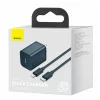 Incarcator retea Baseus TZCCSUP-B01, Super Si 1C fast charger,1xUSB Type-C, 20W, PD, Cablu inclus USB Type-Cla Lightning, 1m, Negru