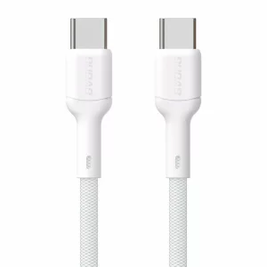 Cablu pentru incarcare si transfer de date Dudao, L9C, USB-C la USB-C, 65W, 2m, Alb