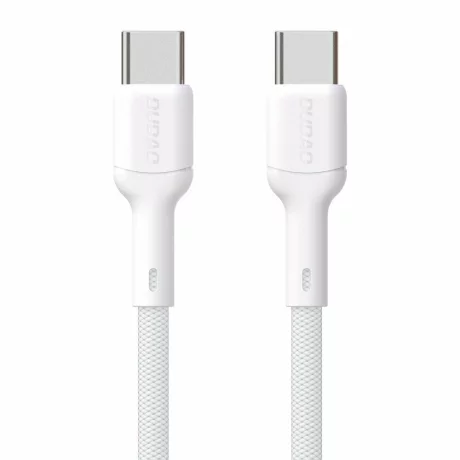 Cablu pentru incarcare si transfer de date Dudao, L9C, USB-C la USB-C, 65W, 2m, Alb