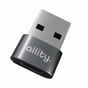 Adaptor Allity ABA-101, USB-C la USB, Gri
