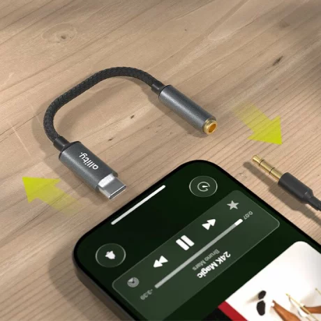 Adaptor Allity ABA-200, USB 3.0 la jack 3.5mm, Gri