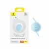 Cablu mini Baseus Free2Pull, USB-C la USB-C, 60W, 1 m, Albastru – P10364500311-01