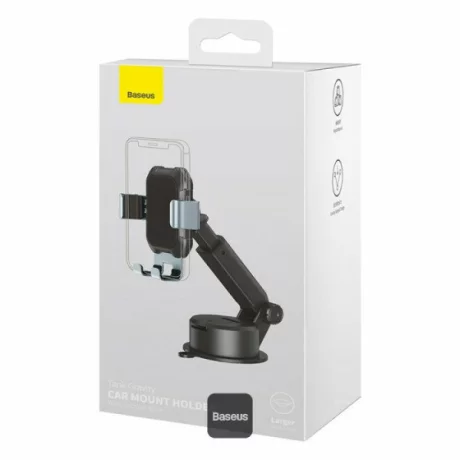 Suport auto Baseus gravity pentru telefon, Tank, Negru, SUYL-TK01