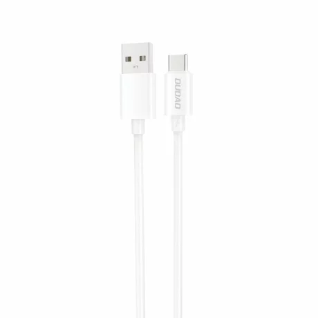 Cablu de date si incarcare Dudao, USB-A to USB-C , 5A, 1m, Alb