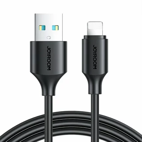 Cablu de date si Incarcare Joyroom, USB-A to Lightning, 3A, 1m, Negru
