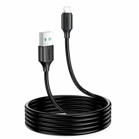 Cablu de date si Incarcare Joyroom, USB-A to Lightning, 3A, 1m, Negru
