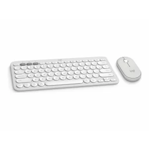 Logitech Pebble 2 Combo Wireless Tonal White - US International layout