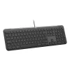 Logitech Wired Keyboard Signature Slim K620 for Business, US International layout, Graphite