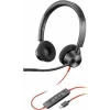 Casti HP Poly Blackwire 3320 Stereo USB-C Headset +USB-C/A Adapter