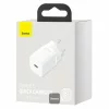 Incarcator retea Baseus CCSP020102, Super Si 1C fast charger, 1xUSB Type-C, 25W, PD, Quick Charge, Alb