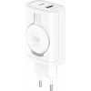 Incarcator retea 3mk, Hardy Charger, 1x USB-A/USB-C pentru iPhone/Apple Watch PD QC, 33W, Alb