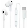 Casti cu fir 3mk, USB-C, Alb