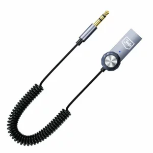 Adaptor audio 3mk, cu microfon, Bluetooth 5.4, Negru