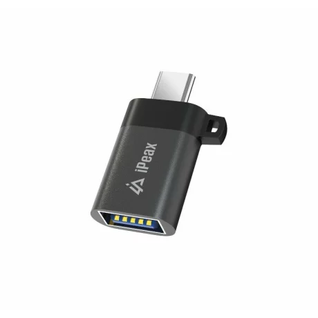 Adaptor iPeax OTG USB-C / USB-A (female), Negru