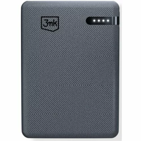 Acumulator extern 3MK, 5000mAh, 12W, USB-C, Gri