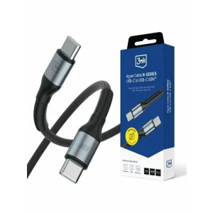 Cablu Date si Incarcare 3mk, Hyper N-SERIES, USB-C la USB-C, 3m, 20V/3A, 60W, Negru