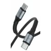 Cablu Date si Incarcare 3mk, Hyper N-SERIES, USB-C la USB-C, 50cm, 20V/3A, 60W, Negru