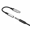 Adaptor audio 3mk, USB-C la Jack 3.5 mm, Gri/Negru