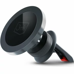Suport auto magentic 3mk, grila de ventilatie, Negru