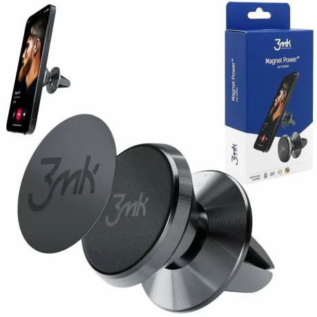 Suport auto magnetic 3MK Power, Negru