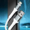 Cablu Date si Incarcare 3mk, Hyper N-SERIES, USB-A la Lightning, 1m, 5V/2.4A, 12W, Alb