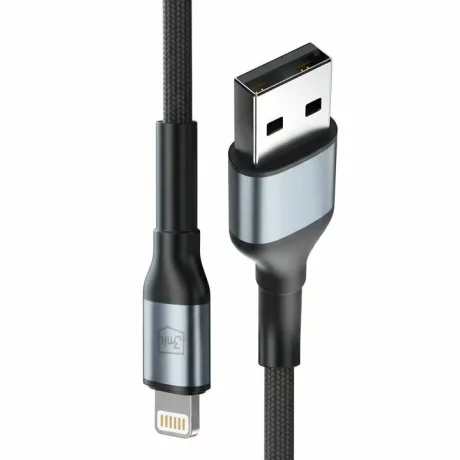 Cablu Date si Incarcare 3mk, Hyper N-SERIES, USB-A la Lightning, 1m, V/2.4A, 12W, Negru