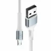 Cablu Date si Incarcare 3mk, Hyper N-SERIES, USB-A la Micro USB, 1m, 5V/2.4A, 12W, Alb
