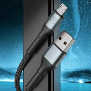 Cablu Date si Incarcare 3mk, Hyper N-SERIES, USB-A la Micro USB, 3m, 5V/2.4A, 10W, Negru