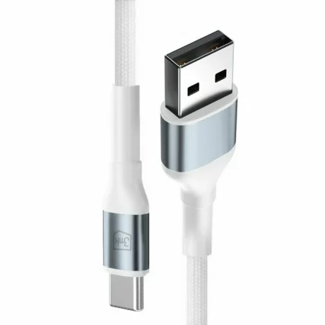 Cablu Date si Incarcare 3mk, Hyper N-SERIES, USB-A la USB-C, 1m, 9V/2A, 18W, Alb