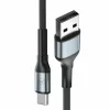 Cablu Date si Incarcare 3mk, Hyper N-SERIES, USB-A la USB-C, 1m, 9V/2A, 18W, Negru