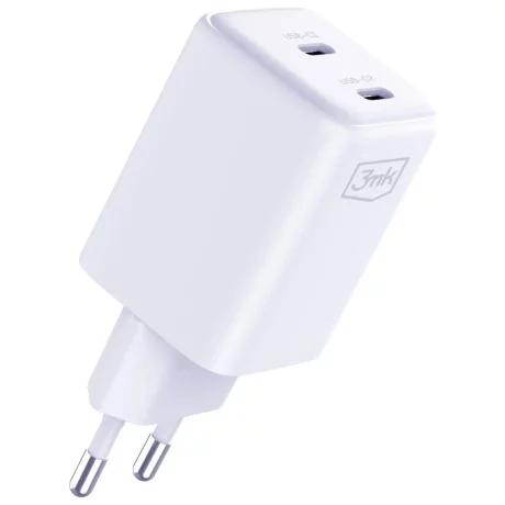 Incarcator Retea 3mk, HyperCharger, QC4+ PPS 2C Super-Fast Charge 2.0, 45W, Alb