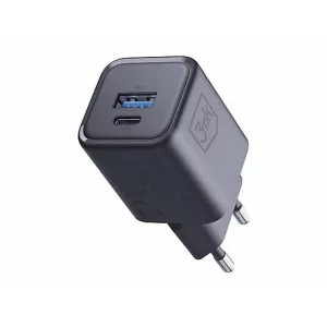 Incarcator Retea 3mk, HyperCharger,  QC4+ PPS AFC FCP SCP 1xUSB-A, 1xUSB-C 33W, Negru